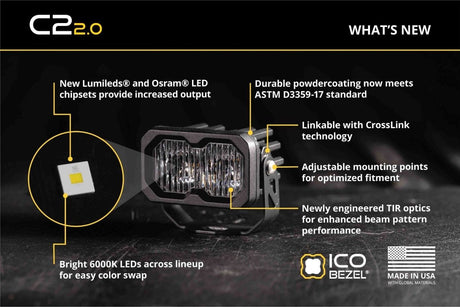 Diode Dynamics - Diode Dynamics C2 2.0 LED Pod (pair)