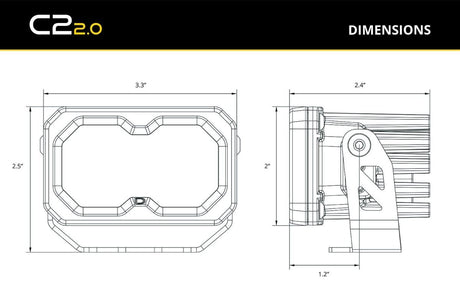 Diode Dynamics - Diode Dynamics C2 2.0 LED Pod (pair)