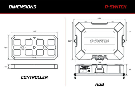 Diode Dynamics - Diode Dynamics D - Switch 8 Button Controller Kit