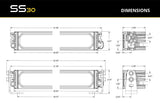 Diode Dynamics - Diode Dynamics SS30 SAE/DOT Yellow LED Light Bar (one)
