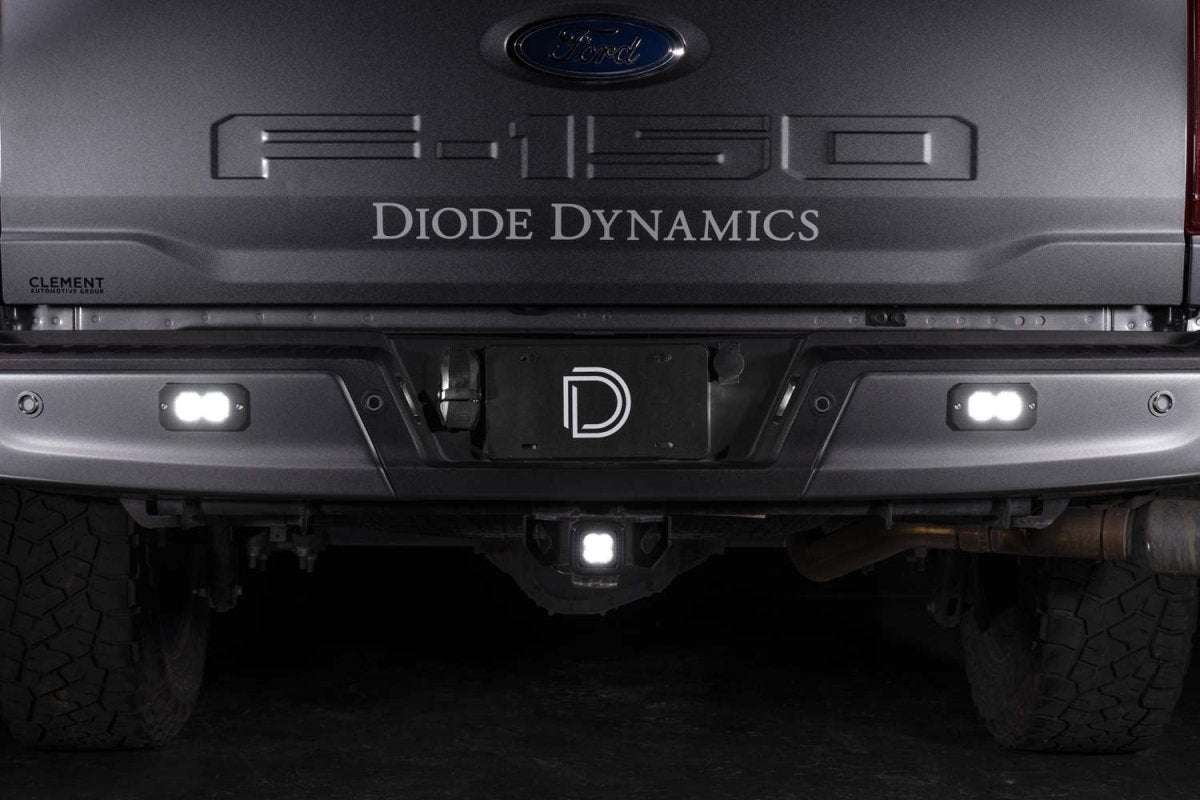 Diode Dynamics - Diode Dynamics Stage Series Flush Mount Reverse Light Kit (SSC1 or C2 2.0 w/ Red Backlight)