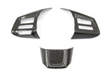 OLM Carbon Fiber Steering Wheel Covers - 2015 Subaru WRX / 2015 STI (MT)