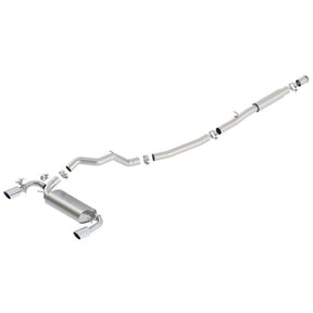 Ford Performance - Ford Performance 2016 - 2017 Focus RS Active Sport Cat - Back Exhaust System w/ Polished Tips - Panda Motorworks