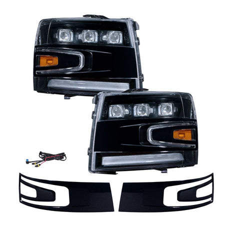 Form Lighting - 2007 - 2013 Chevrolet Silverado LED Projector Headlights (pair)
