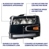 Form Lighting - 2007 - 2013 Chevrolet Silverado LED Reflector Headlights (pair)