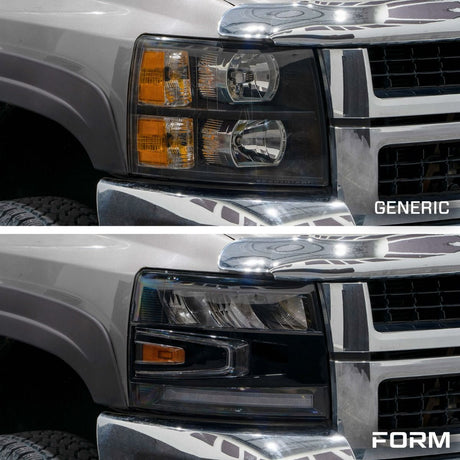 Form Lighting - 2007 - 2013 Chevrolet Silverado LED Reflector Headlights (pair)
