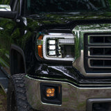Form Lighting - 2014 - 2018 GMC Sierra 1500 LED Projector Headlights (pair)