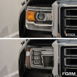 Form Lighting - 2014 - 2018 GMC Sierra 1500 LED Projector Headlights (pair)