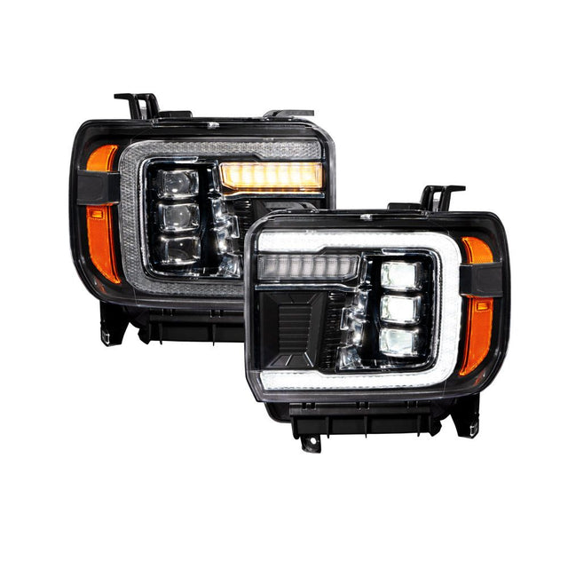 Form Lighting - 2014 - 2018 GMC Sierra 1500 LED Projector Headlights (pair)
