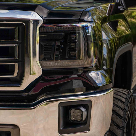 Form Lighting - 2014 - 2018 GMC Sierra 1500 LED Projector Headlights with Amber DRL (pair)