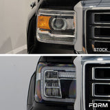 Form Lighting - 2014 - 2018 GMC Sierra 1500 LED Reflector Headlights (pair)