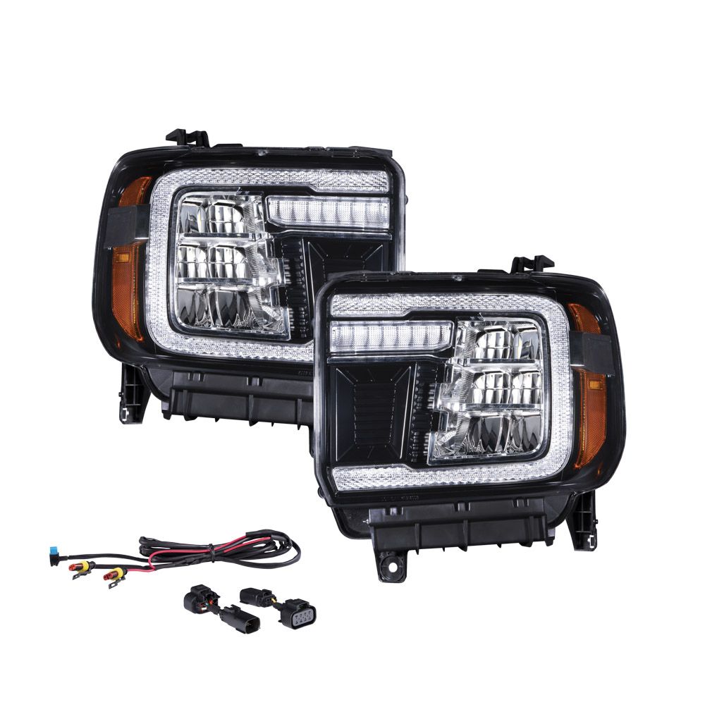 Form Lighting - 2014 - 2018 GMC Sierra 1500 LED Reflector Headlights (pair)