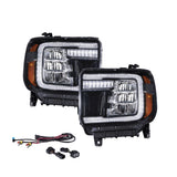 Form Lighting - 2014 - 2018 GMC Sierra 1500 LED Reflector Headlights (pair)