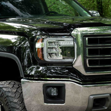 Form Lighting - 2014 - 2018 GMC Sierra 1500 LED Reflector Headlights (pair)