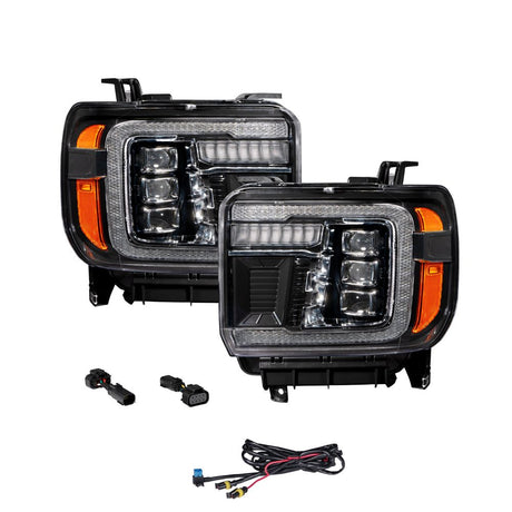 Form Lighting - 2015 - 2019 GMC Sierra 2500/3500 LED Projector Headlights (pair)