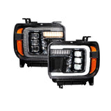 Form Lighting - 2015 - 2019 GMC Sierra 2500/3500 LED Projector Headlights (pair)