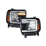 Form Lighting - 2015 - 2019 GMC Sierra 2500/3500 LED Reflector Headlights (pair)