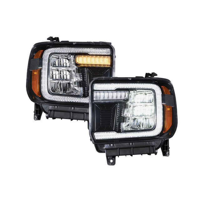 Form Lighting - 2015 - 2019 GMC Sierra 2500/3500 LED Reflector Headlights (pair)