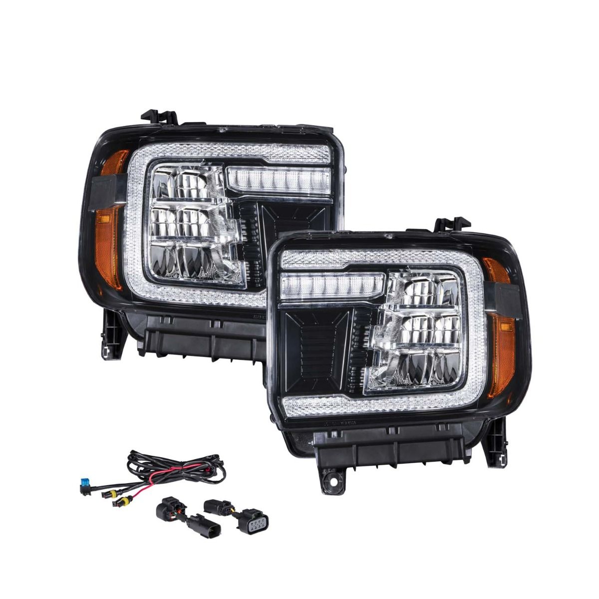 Form Lighting - 2015 - 2019 GMC Sierra 2500/3500 LED Reflector Headlights (pair)