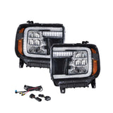 Form Lighting - 2015 - 2019 GMC Sierra 2500/3500 LED Reflector Headlights (pair)
