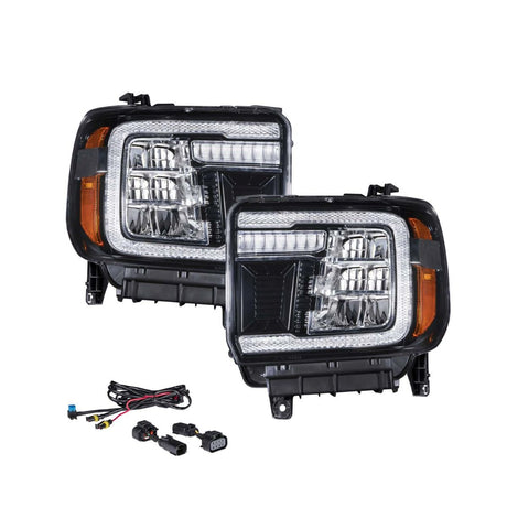 Form Lighting - 2015 - 2019 GMC Sierra 2500/3500 LED Reflector Headlights (pair)