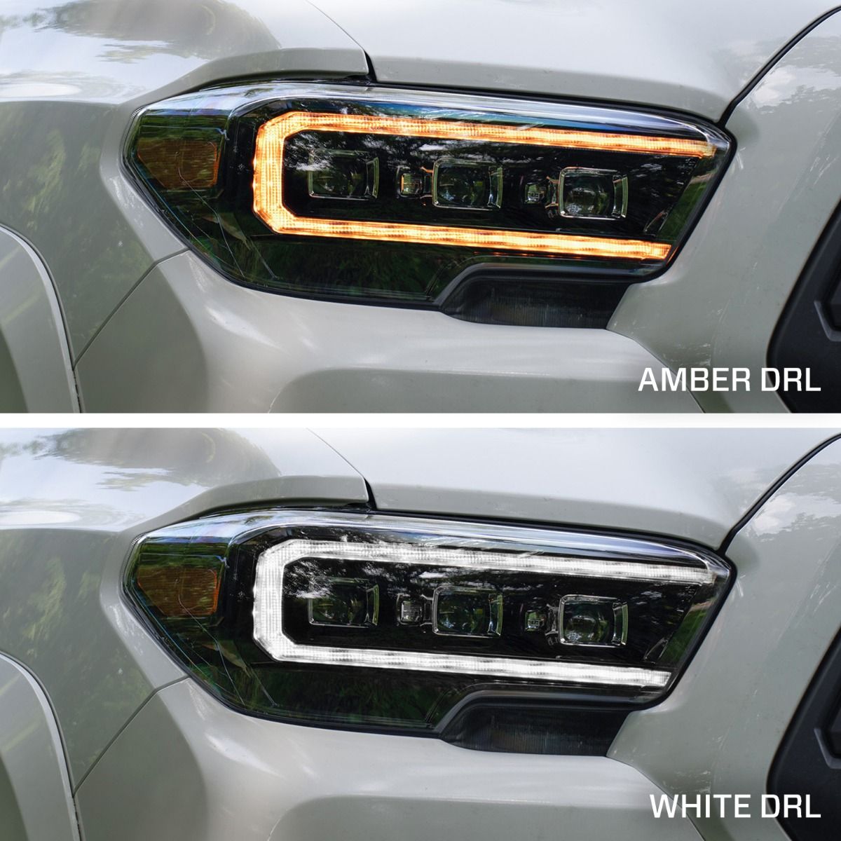 Form Lighting - 2016 - 2023 Toyota Tacoma LED Projector Headlights with Selectable DRL (pair)
