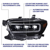 Form Lighting - 2016 - 2023 Toyota Tacoma LED Projector Headlights with Selectable DRL (pair)