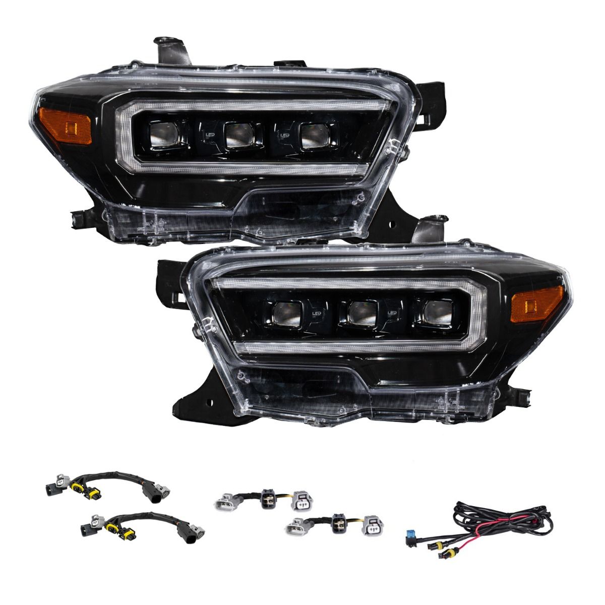 Form Lighting - 2016 - 2023 Toyota Tacoma LED Projector Headlights with Selectable DRL (pair)