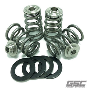 GSC - GSC P - D Nissan/Infiniti VR30DDTT Conical Valve Spring and Ti Retainer Kit (9500RPM Limit/40PSI Max) - Panda Motorworks