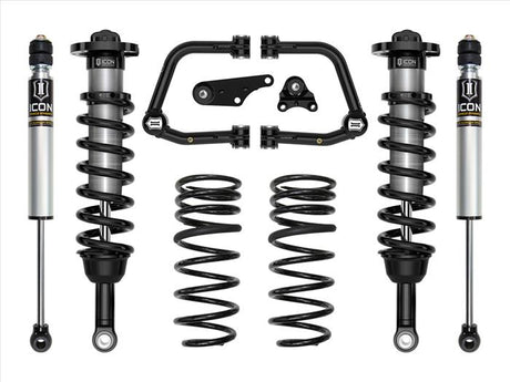 ICON - Icon 2024 Toyota Tacoma 1.25 - 3in Stage 2 Tubular Suspension System w/ Triple Rate Springs - Panda Motorworks