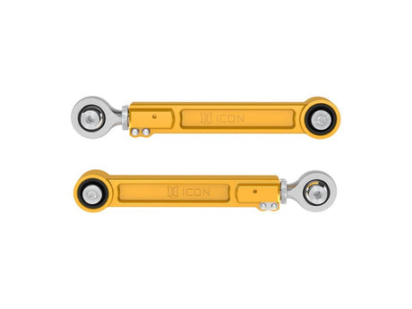 ICON - ICON 2024 Toyota Tacoma Billet Rear Upper Link Kit - Gold Anodized - Panda Motorworks
