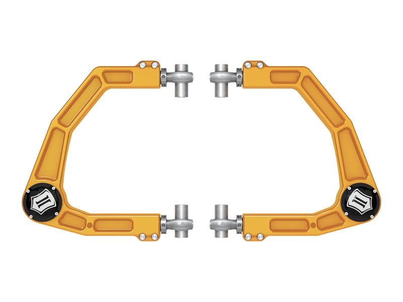 ICON - ICON 2024 Toyota Tacoma Billet Upper Control Arm w/ Delta Joint Pro - Gold Anodized - Panda Motorworks