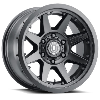 ICON - ICON Rebound Pro 17x8.5 6x5.5 0mm Offset 4.75in BS 106.1mm Bore Satin Black Wheel - Panda Motorworks