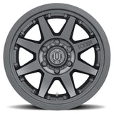 ICON - ICON Rebound Pro 17x8.5 6x5.5 25mm Offset 5.75in BS 95.1mm Bore Satin Black Wheel - Panda Motorworks