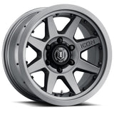 ICON - ICON Rebound Pro 17x8.5 6x5.5 25mm Offset 5.75in BS 95.1mm Bore Titanium Wheel - Panda Motorworks