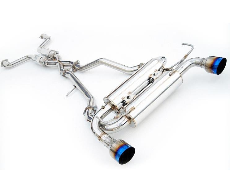 Invidia - Invidia Gemini Rolled Stainless Steel Tip Cat - Back Exhaust Infiniti G37 Coupe 2008 - 2013