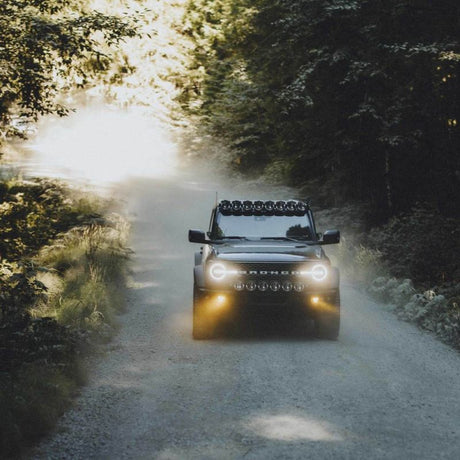 KC HiLites - KC HiLiTES 2021+ Ford Bronco FLEX ERA 3 Dual Mode SAE Fog Light Pocket Kit - Panda Motorworks