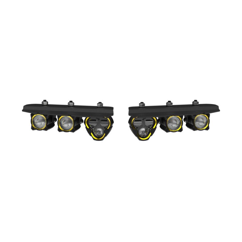 KC HiLites - KC HiLiTES 2021+ Ford Bronco FLEX ERA 3 Dual Mode SAE Fog Light Pocket Kit - Panda Motorworks