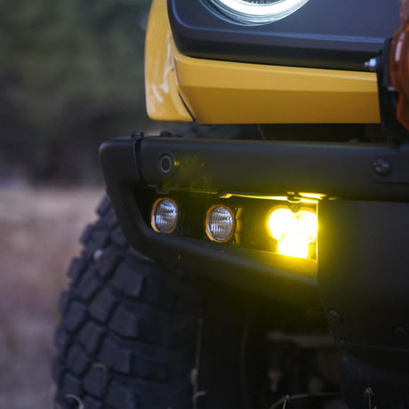 KC HiLites - KC HiLiTES 2021+ Ford Bronco FLEX ERA 3 Dual Mode SAE Fog Light Pocket Kit - Panda Motorworks