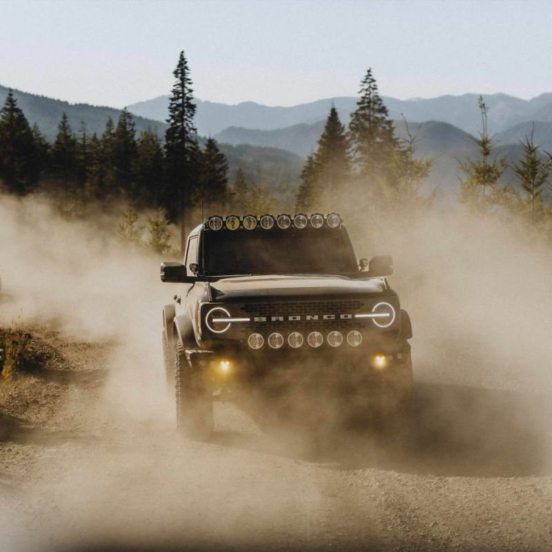 KC HiLites - KC HiLiTES 2021+ Ford Bronco FLEX ERA 3 Dual Mode SAE Fog Light Pocket Kit - Panda Motorworks