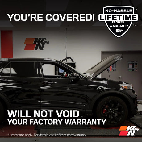 K&N Engineering - K&N 20 - 24 Ford Explorer 3.0L V6 / 20 - 24 Lincoln Aviator 3.0L V6 Performance Air Intake System