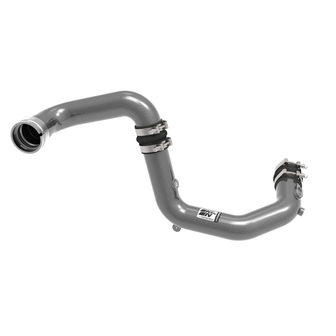 K&N Engineering - K&N 2024+ Ford Ranger Raptor 3.0L V6 Aluminum Charge Pipe Kit - Gunmetal Gray - Panda Motorworks