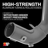 K&N Engineering - K&N 2024+ Ford Ranger Raptor 3.0L V6 Aluminum Charge Pipe Kit - Gunmetal Gray - Panda Motorworks