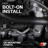 K&N Engineering - K&N 2024+ Ford Ranger Raptor 3.0L V6 Aluminum Charge Pipe Kit - Gunmetal Gray - Panda Motorworks