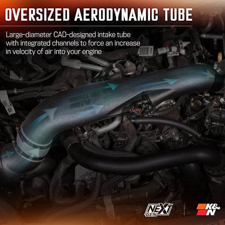 K&N Engineering - K&N NextGen Enclosed Cold Air Intake System – 2024 Ford Ranger Raptor 3.0L V6