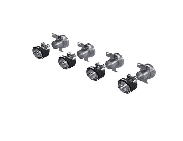 MBRP - MBRP 18 - 22 Kia Stinger GT Bezel Kit Quad Tip CF - Panda Motorworks