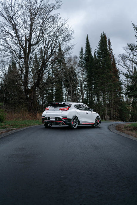 MBRP - MBRP 2019+ Hyundai Veloster N 2.0L Turbo 3in Cat Back - T304 Stainless - Carbon Fiber Tip - Panda Motorworks