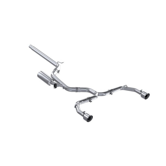 MBRP - MBRP 2022 - 2024 Volkswagen Golf GTI MK8 T304 SS 3in Cat - Back Exhaust 2.5in Dual Split Rear - Panda Motorworks