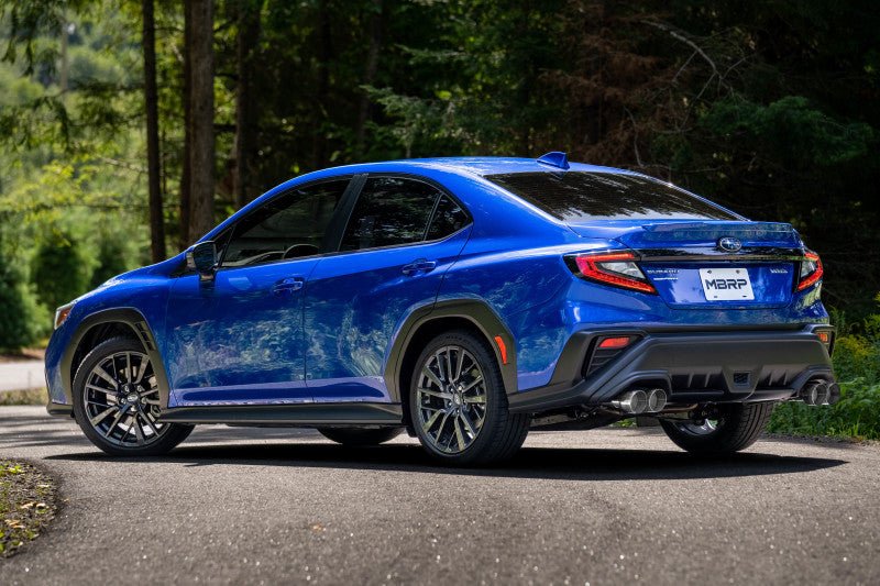 MBRP - MBRP 2022+ Subaru WRX 3in Cat - Back Dual Split Rear Quad Tips Race Profile Exhaust - Panda Motorworks