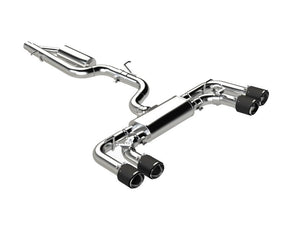MBRP - MBRP 2022 Volkswagon Golf R MK8 T304 Stainless Steel 3in Cat - Back, Quad Rear Exit - Carbon Fiber Tips - Panda Motorworks